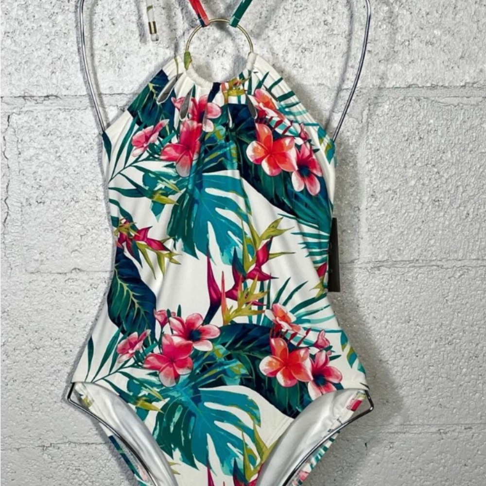 Vince Camuto Women’s Tropical Floral One Piece Swimsuit - Picture 4 of 11